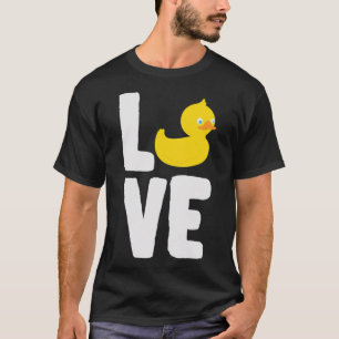 Camiseta Pato Amor Pato Pato Pássaro Pássaro Pássaro ouro
