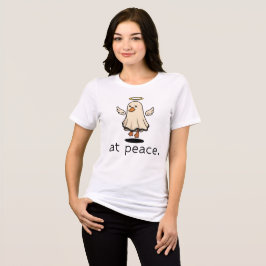 Camiseta Pato Anjo Em Paz, Presente de Humor Negro de Hallo