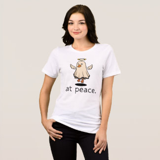 Camiseta Pato Anjo Em Paz, Presente de Humor Negro de Hallo