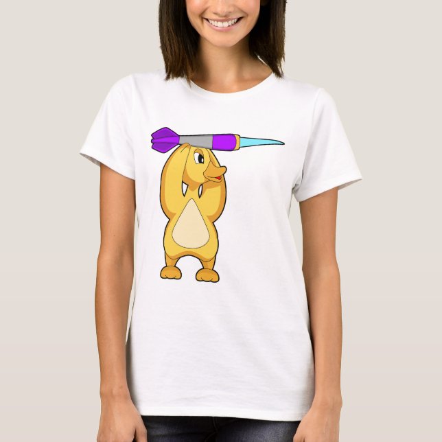 Camiseta Pato Arremessa Dardo Esportes (Frente)