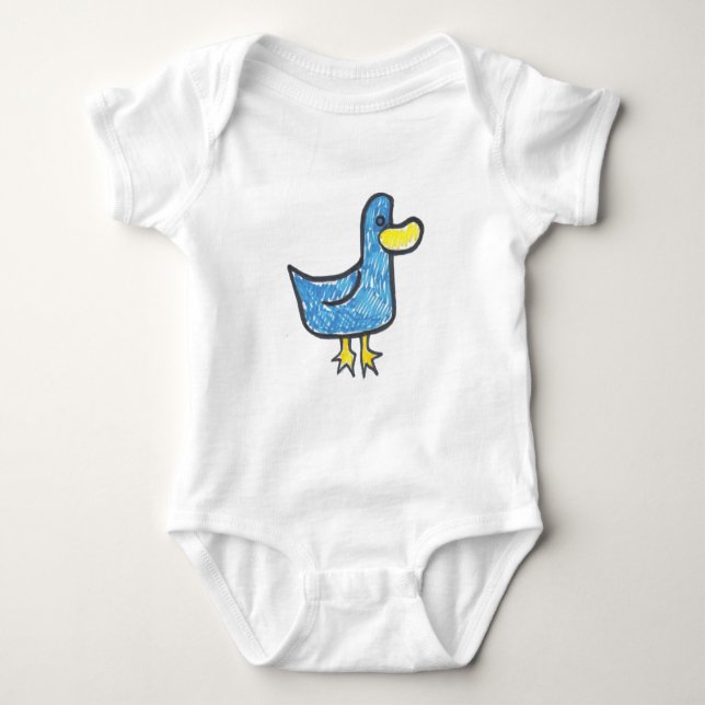 Camiseta Pato azul que é Quacktastic (Frente)