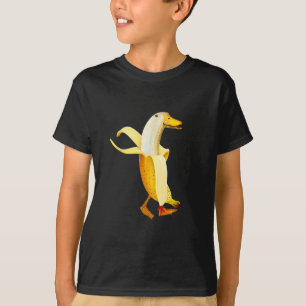 Camiseta Pato Banana. Animais Frutas Antropomórficos Divert