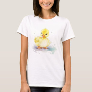 Camiseta Pato-Bebê 2 Camisa-D-Camisa-d-água-feminina