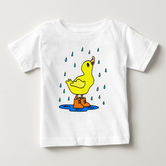 Camiseta Pato bonito na chuva (Frente)