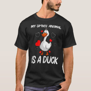 Camiseta Pato Bonito Para Homens Crianças Fazenda De Quarte