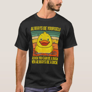 Camiseta Pato Bonito Para Homens Miúdos Borracha Aquática D