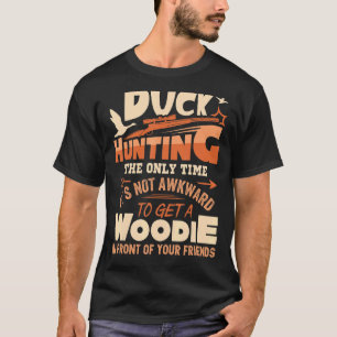 Camiseta Pato Caçando A Única Vez Que Não É Inconveniente C