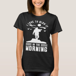 Camiseta Pato Caçando Aves Aquáticas Eu Adoro Explodi-La