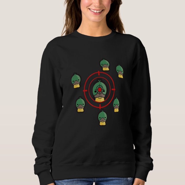 Camiseta Pato Caçando Pato Frio Caça Engraçada (Frente)