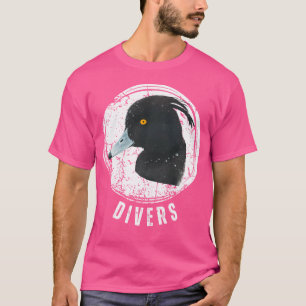 Camiseta Pato caçando patos mergulhadores mergulha em pata