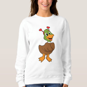Camiseta Pato com banda de ouvido do coração