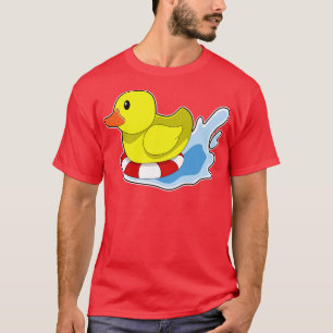 Camiseta Pato com bóia na água