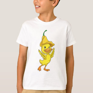 Camiseta Pato com Boné amarelo