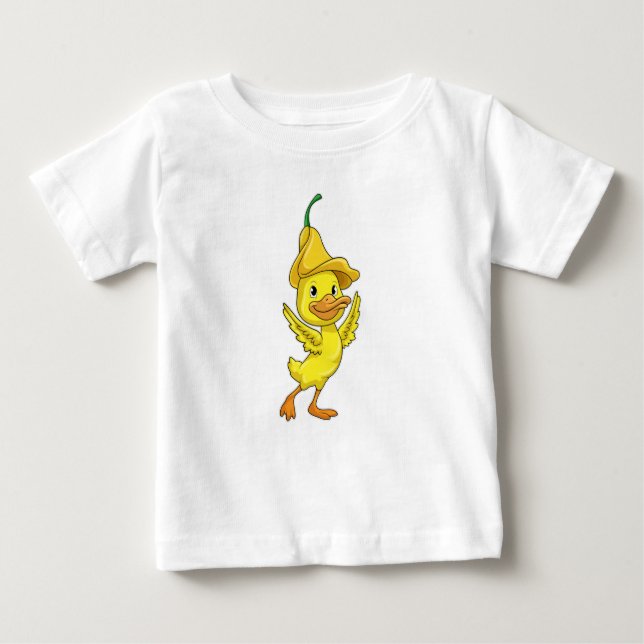 Camiseta Pato com Boné amarelo (Frente)