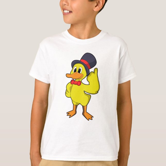 Camiseta Pato com chapéu (Frente)