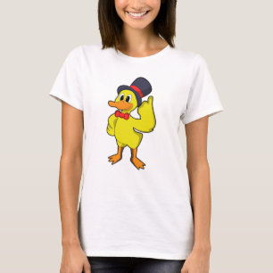 Camiseta Pato com chapéu