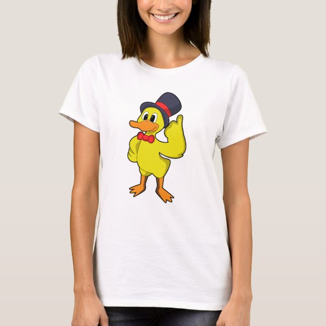 Camiseta Pato com chapéu (Frente)