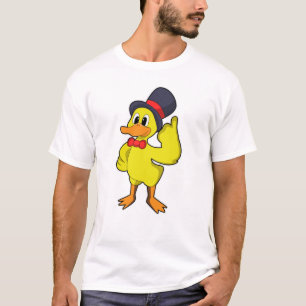 Camiseta Pato com chapéu