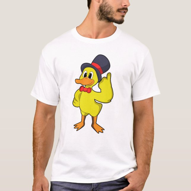 Camiseta Pato com chapéu (Frente)
