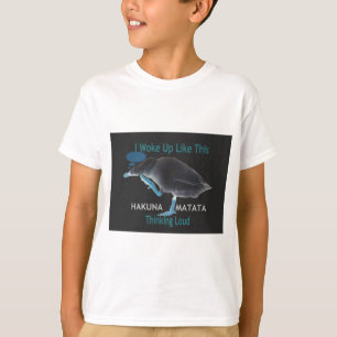 Camiseta Pato com eu acordei como este texto do & Hakuna Ma