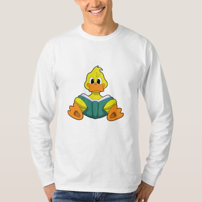 Camiseta Pato com Livro (Frente)