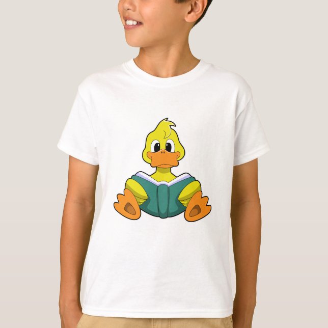 Camiseta Pato com Livro (Frente)
