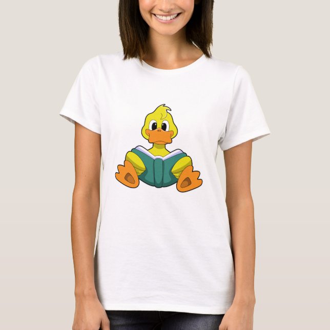 Camiseta Pato com Livro (Frente)