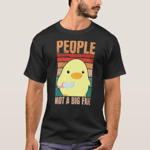 Camiseta Pato Com Pessoas De Faca Não É Um Grande Ventilado