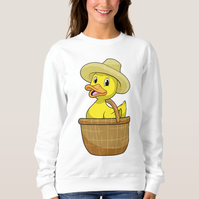 Camiseta Pato como agricultor com cesto (Frente)