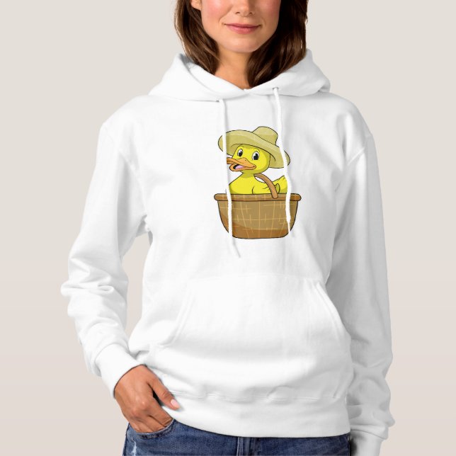 Camiseta Pato como agricultor com cesto (Frente)