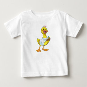 Camiseta Pato como enfermeira com coração