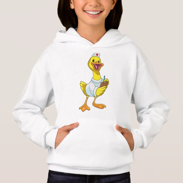 Camiseta Pato como enfermeira com coração (Frente)