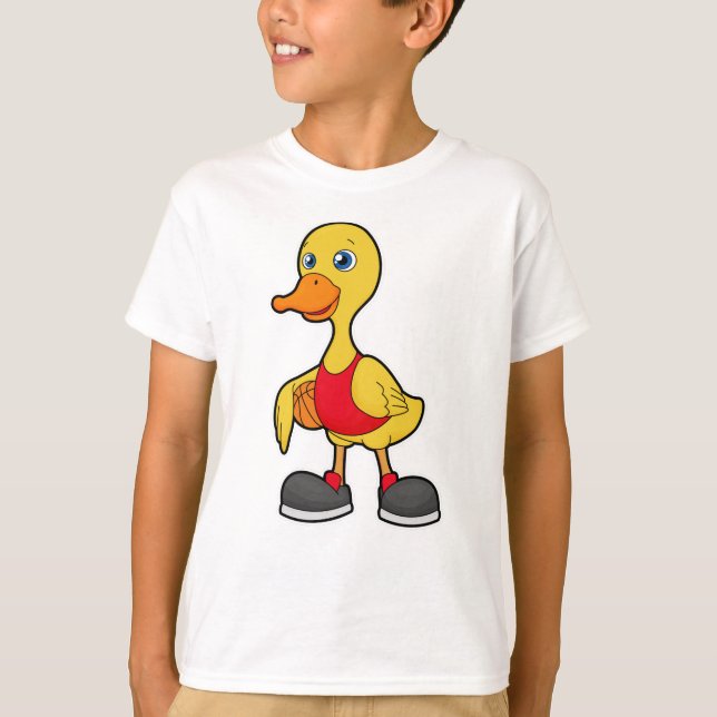 Camiseta Pato como jogador de basquetebol (Frente)