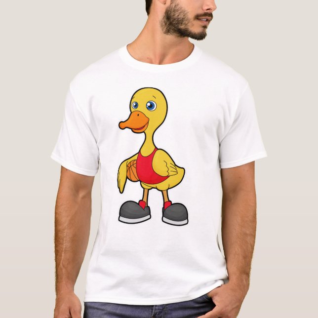 Camiseta Pato como jogador de basquetebol (Frente)