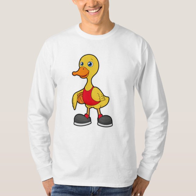 Camiseta Pato como jogador de basquetebol (Frente)