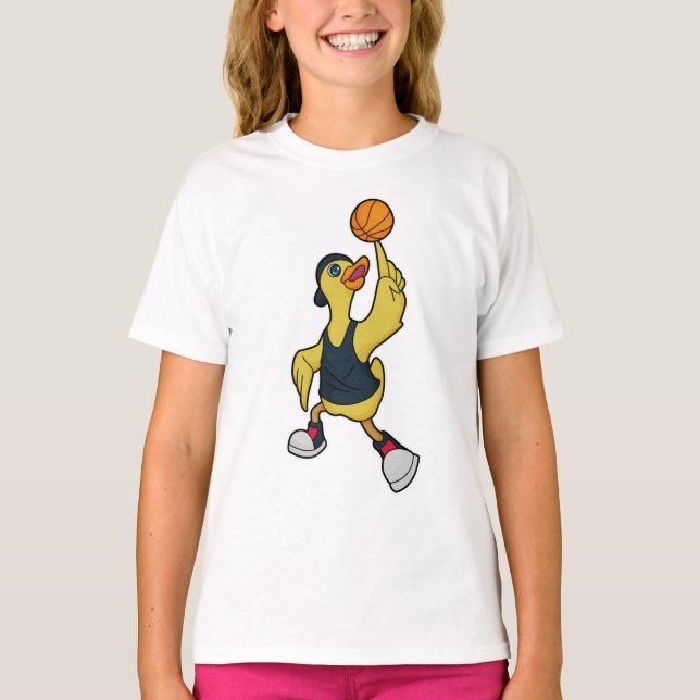 Camiseta Pato como jogador de basquetebol (Frente)