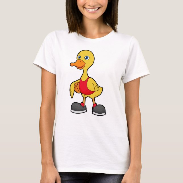 Camiseta Pato como jogador de basquetebol (Frente)