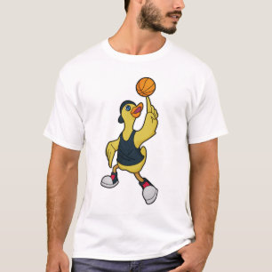 Camiseta Pato como jogador de basquetebol
