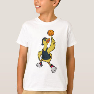 Camiseta Pato como jogador de basquetebol