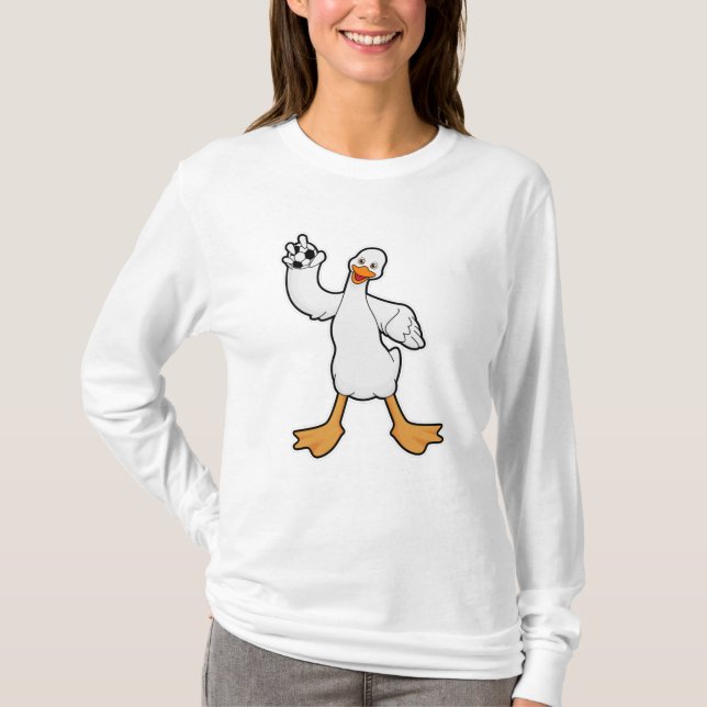 Camiseta Pato como jogador de handebol com Handball (Frente)