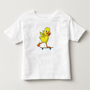 Camiseta Pato como skater com skate