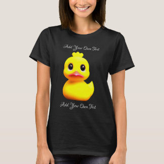 Camiseta Pato de Borracha Amarelo Cute Personalizável