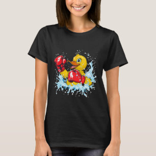 Camiseta Pato de Borracha Boxeador Com Luvas de Boxe Kickbo