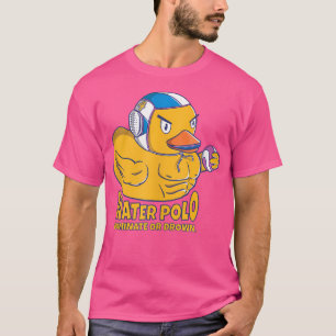 Camiseta Pato de Borracha de Pólo Aquático Dominar ou Afoga