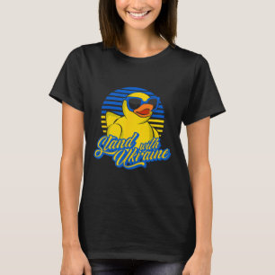 Camiseta Pato de Borracha de Suporte à Ucrânia Estandarte d