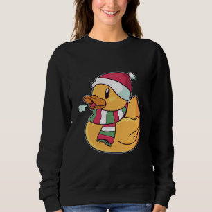 Camiseta Pato de Borracha do Natal Chapéu do Papai Noel Pre