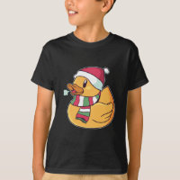 Pato de Borracha do Natal Chapéu do Papai Noel Pre