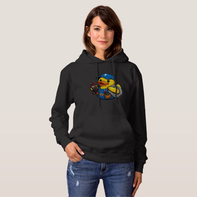 Camiseta Pato de Borracha Eletricista (Frente Completa)