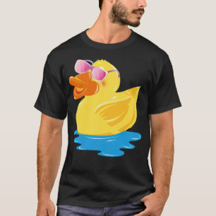 Camiseta pato de borracha engraçado com animal de estimaç