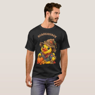 Camiseta Pato de Borracha Espantalho de Outono Scarequack